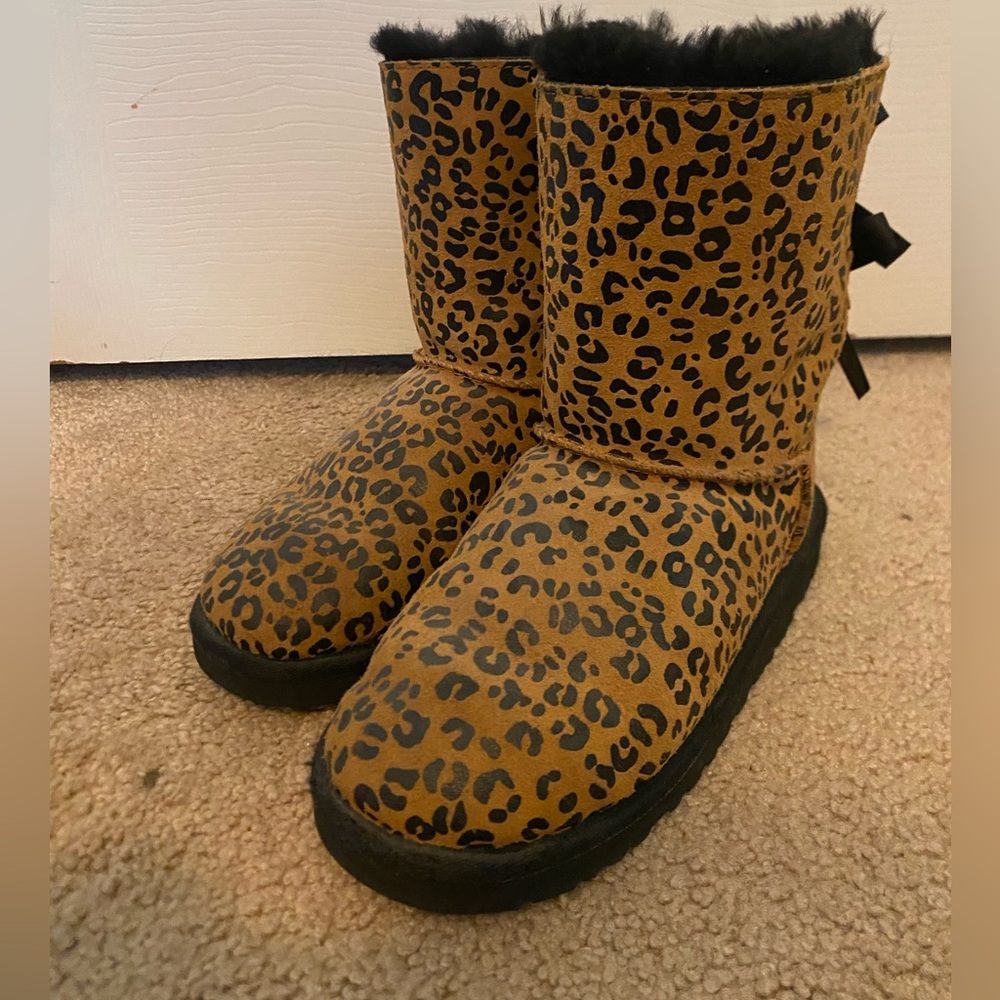 UGG cheetah print boots